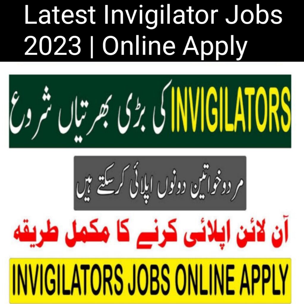 Latest Invigilator Jobs 2023