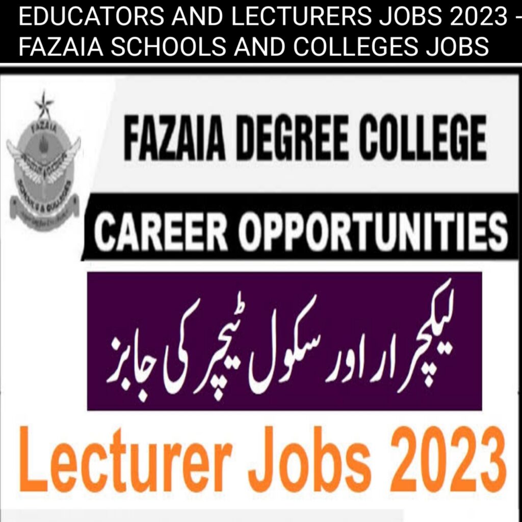 EDUCATORS AND LECTURERS JOBS