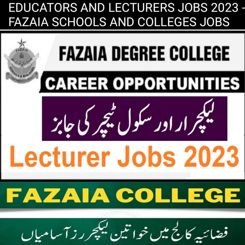 EDUCATORS AND LECTURERS JOBS