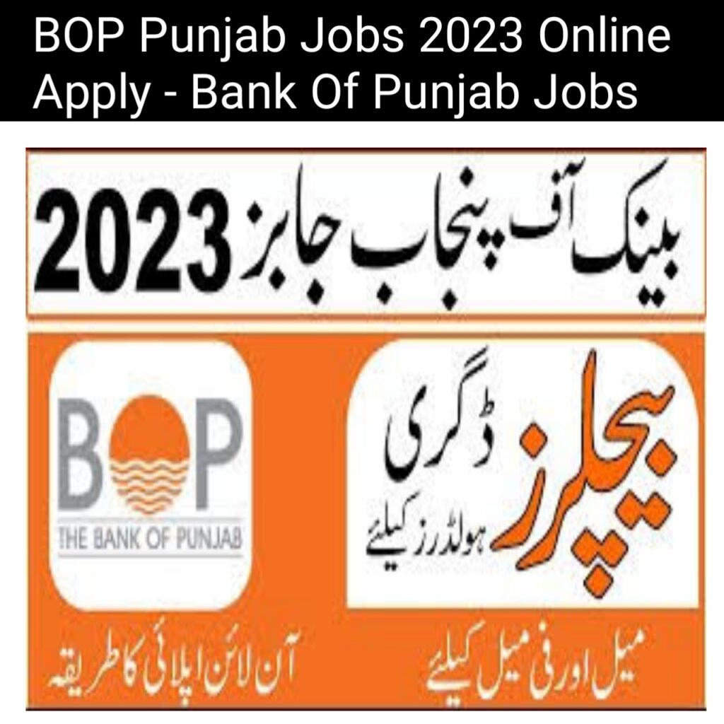 BOP Punjab Jobs 2023 