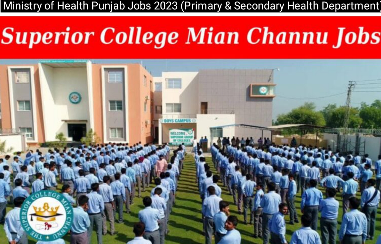 Superior College Mian Channu Jobs 2023 - Advertisement