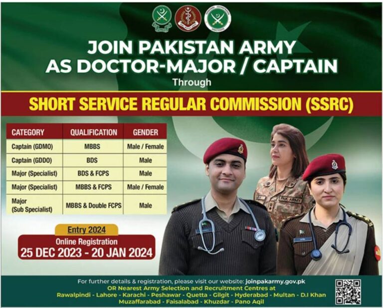 Pak Army GDMO Online Registration 2024 | Join Pak Army Short Service Commission