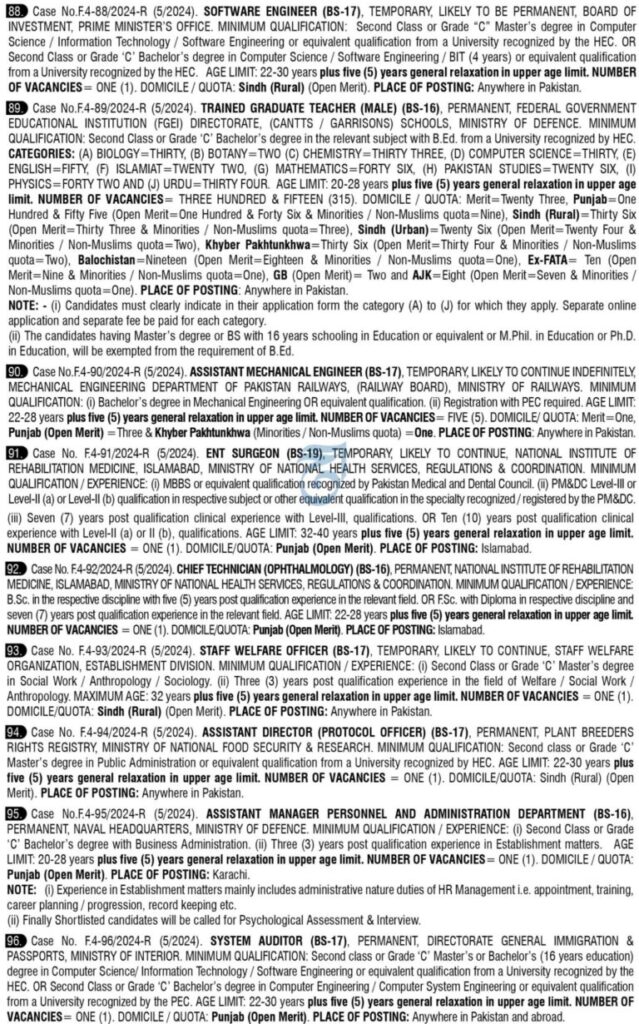 Federal Public Service Commission (FPSC) Jobs 2024: Apply Online for 352+ Positions